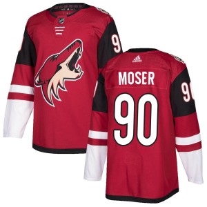 J.J. Moser Youth Adidas Arizona Coyotes Authentic Maroon Home Jersey