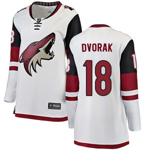 Christian Dvorak Women's Fanatics Branded Arizona Coyotes Authentic White Away Jersey
