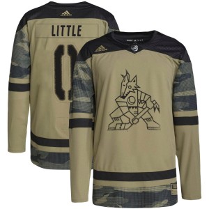 Bryan Little Youth Adidas Arizona Coyotes Authentic Camo Military Appreciation Practice Jersey