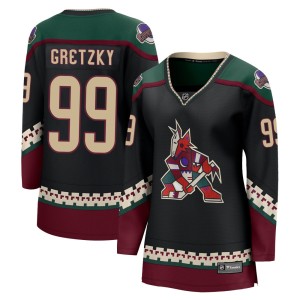 Wayne Gretzky Women's Fanatics Branded Arizona Coyotes Breakaway Black 2021/22 Home Jersey