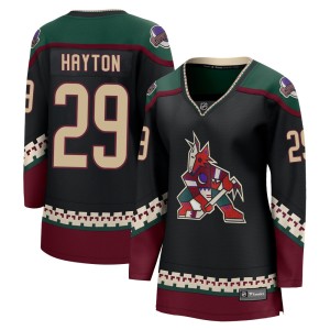Barrett Hayton Women's Fanatics Branded Arizona Coyotes Breakaway Black 2021/22 Home Jersey