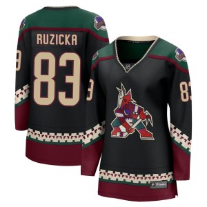 Adam Ruzicka Women's Fanatics Branded Arizona Coyotes Breakaway Black 2021/22 Home Jersey