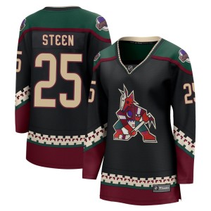 Thomas Steen Women's Fanatics Branded Arizona Coyotes Breakaway Black 2021/22 Home Jersey
