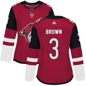 Josh Brown Women's Adidas Arizona Coyotes Authentic Brown Maroon Home Jersey