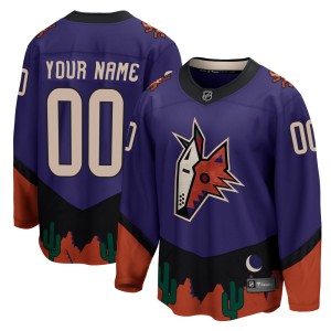 Custom Men's Fanatics Branded Arizona Coyotes Breakaway Purple Custom 2020/21 Special Edition Jersey