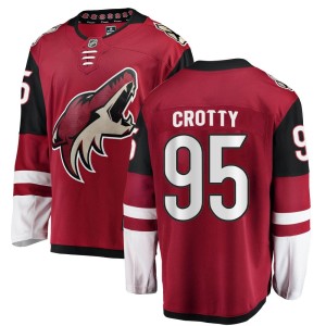 Cameron Crotty Men's Fanatics Branded Arizona Coyotes Breakaway Red Home Jersey