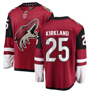Justin Kirkland Men's Fanatics Branded Arizona Coyotes Breakaway Red Home Jersey