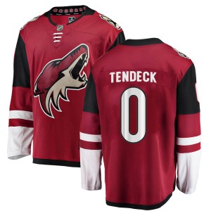 David Tendeck Men's Fanatics Branded Arizona Coyotes Breakaway Red Home Jersey