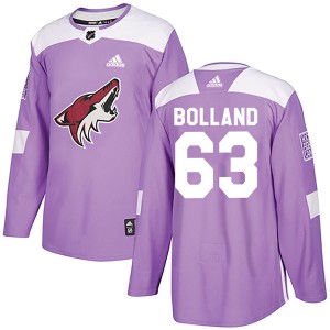 Dave Bolland Men's Adidas Arizona Coyotes Authentic Purple Fights Cancer Practice Jersey