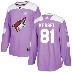 Phil Kessel Men's Adidas Arizona Coyotes Authentic Purple Fights Cancer Practice Jersey