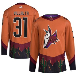 Matt Villalta Youth Adidas Arizona Coyotes Authentic Orange Reverse Retro 2.0 Jersey