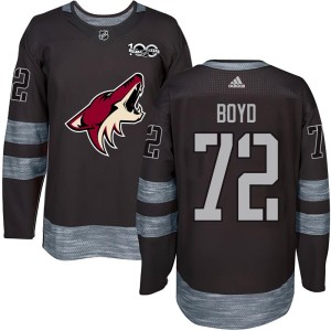 Travis Boyd Youth Arizona Coyotes Authentic Black 1917-2017 100th Anniversary Jersey