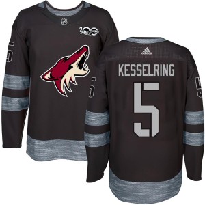 Michael Kesselring Youth Arizona Coyotes Authentic Black 1917-2017 100th Anniversary Jersey