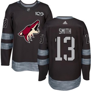 Nathan Smith Youth Arizona Coyotes Authentic Black 1917-2017 100th Anniversary Jersey