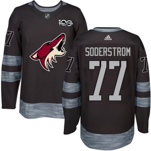 Victor Soderstrom Youth Arizona Coyotes Authentic Black 1917-2017 100th Anniversary Jersey