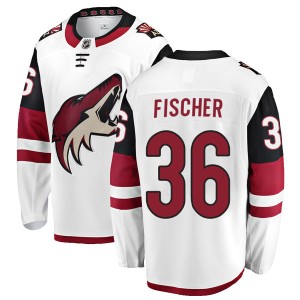 Christian Fischer Youth Fanatics Branded Arizona Coyotes Authentic White Away Jersey