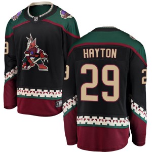 Barrett Hayton Men's Fanatics Branded Arizona Coyotes Breakaway Black Alternate Jersey