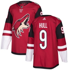 Bobby Hull Youth Adidas Arizona Coyotes Authentic Red Burgundy Home Jersey