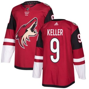 Clayton Keller Youth Adidas Arizona Coyotes Authentic Red Burgundy Home Jersey