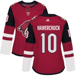 Dale Hawerchuck Women's Adidas Arizona Coyotes Authentic Red Burgundy Home Jersey