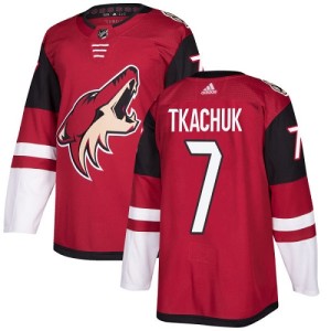 Keith Tkachuk Youth Adidas Arizona Coyotes Authentic Red Burgundy Home Jersey