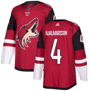 Niklas Hjalmarsson Youth Adidas Arizona Coyotes Authentic Red Burgundy Home Jersey