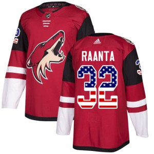 Antti Raanta Youth Adidas Arizona Coyotes Authentic Red USA Flag Fashion Jersey