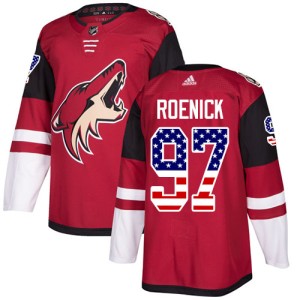 Jeremy Roenick Youth Adidas Arizona Coyotes Authentic Red USA Flag Fashion Jersey