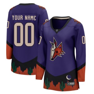 Custom Women's Fanatics Branded Arizona Coyotes Breakaway Purple Custom 2020/21 Special Edition Jersey