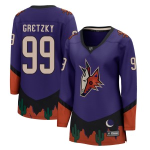 Wayne Gretzky Women's Fanatics Branded Arizona Coyotes Breakaway Purple 2020/21 Special Edition Jersey