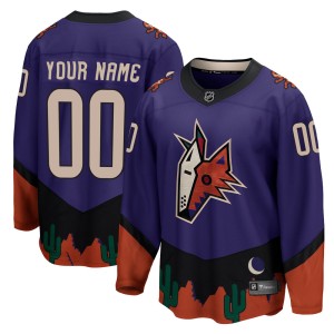 Custom Youth Fanatics Branded Arizona Coyotes Breakaway Purple Custom 2020/21 Special Edition Jersey