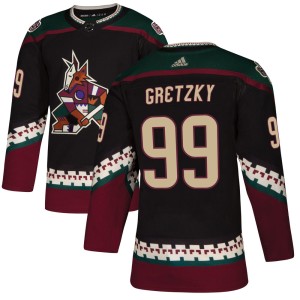 Wayne Gretzky Women's Adidas Arizona Coyotes Authentic Black Alternate Jersey