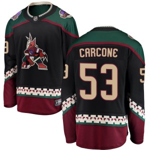 Michael Carcone Men's Fanatics Branded Arizona Coyotes Breakaway Black Alternate Jersey