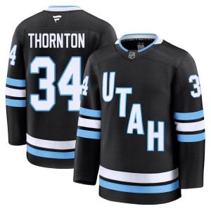 Anson Thornton Men's Fanatics Utah Mammoth Premium Black Home Jersey