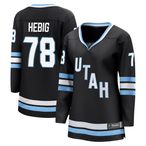 Cameron Hebig Women's Fanatics Utah Mammoth Breakaway Black Home Jersey