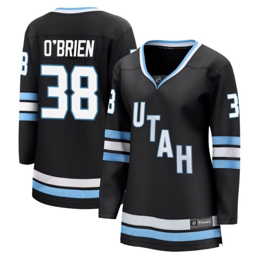 Liam O'Brien Women's Fanatics Utah Mammoth Breakaway Black Home Jersey