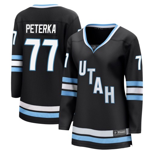 JJ Peterka Women's Fanatics Utah Mammoth Breakaway Black Home Jersey