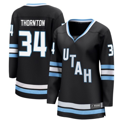 Anson Thornton Women's Fanatics Utah Mammoth Breakaway Black Home Jersey