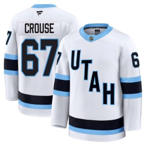Lawson Crouse Men's Fanatics Utah Mammoth Premium White Away Jersey
