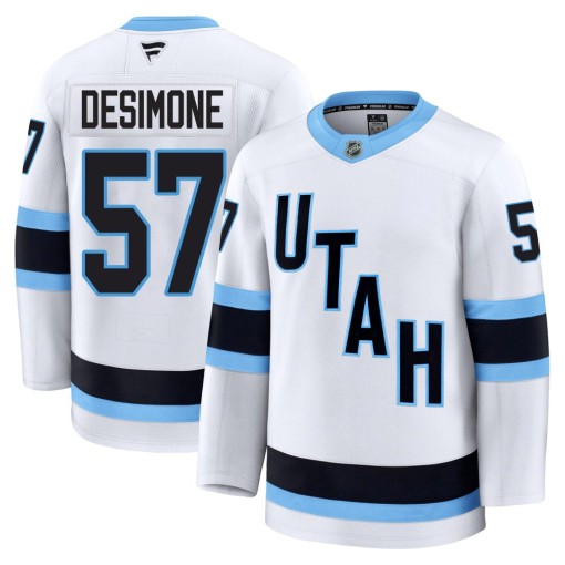 Nick DeSimone Men's Fanatics Utah Mammoth Premium White Away Jersey