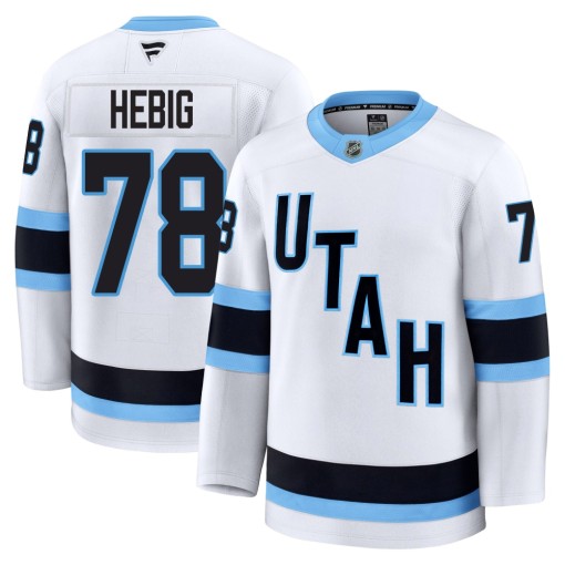 Cameron Hebig Men's Fanatics Utah Mammoth Premium White Away Jersey