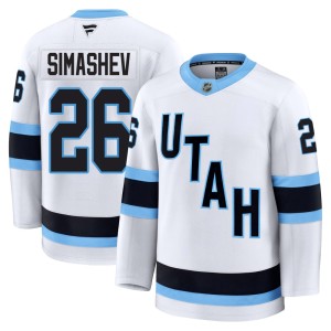 Dmitri Simashev Men's Fanatics Utah Mammoth Premium White Away Jersey