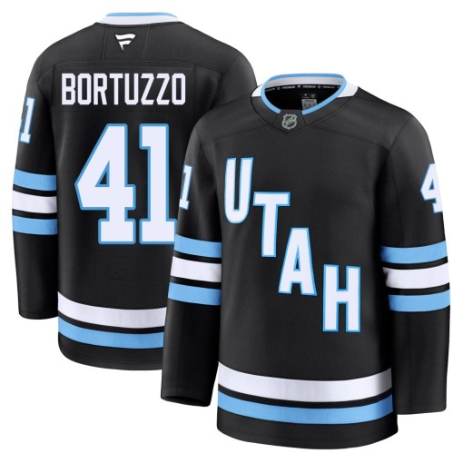 Robert Bortuzzo Youth Fanatics Utah Mammoth Premium Black Home Jersey