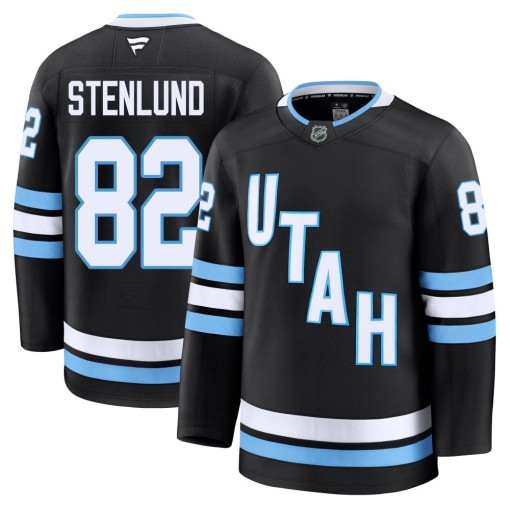 Kevin Stenlund Youth Fanatics Utah Mammoth Premium Black Home Jersey