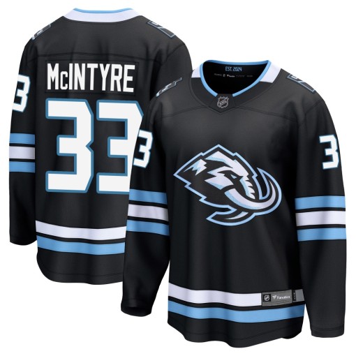 Colten McIntyre Youth Fanatics Utah Mammoth Breakaway Black Home Jersey