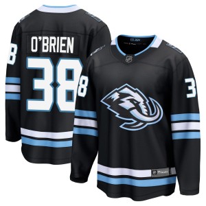 Liam O'Brien Youth Fanatics Utah Mammoth Breakaway Black Home Jersey