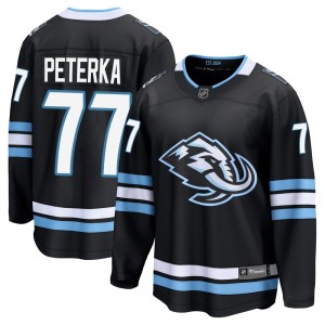 JJ Peterka Youth Fanatics Utah Mammoth Breakaway Black Home Jersey