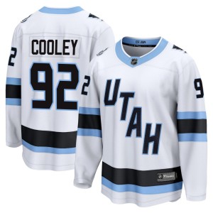Logan Cooley Men's Fanatics Utah Mammoth Breakaway White Away Jersey