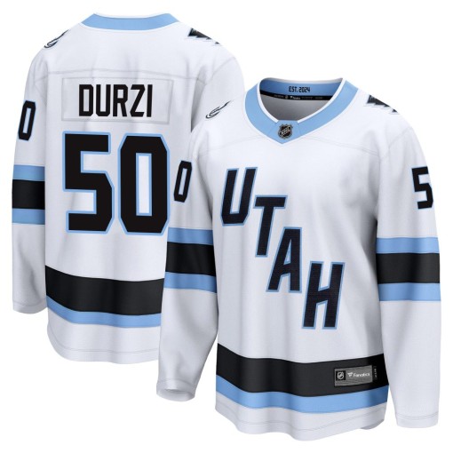 Sean Durzi Men's Fanatics Utah Mammoth Breakaway White Away Jersey