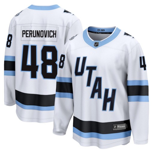 Scott Perunovich Men's Fanatics Utah Mammoth Breakaway White Away Jersey